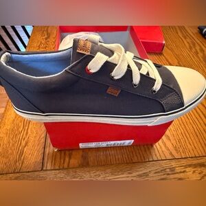 New in box Tommy Hilfiger boys navy canvas sneaker